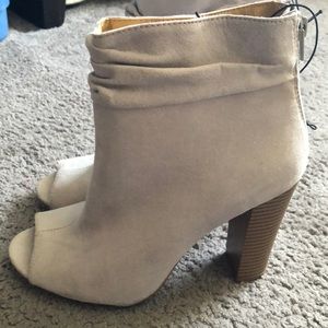 Express open toe boots